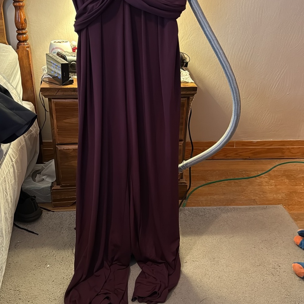 Eloquii jumpsuit size 16. Wine color. Like new. - Picture 2 of 3